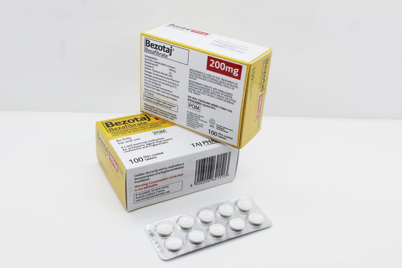 Bezafibrate 200mg Tablet Supplier India