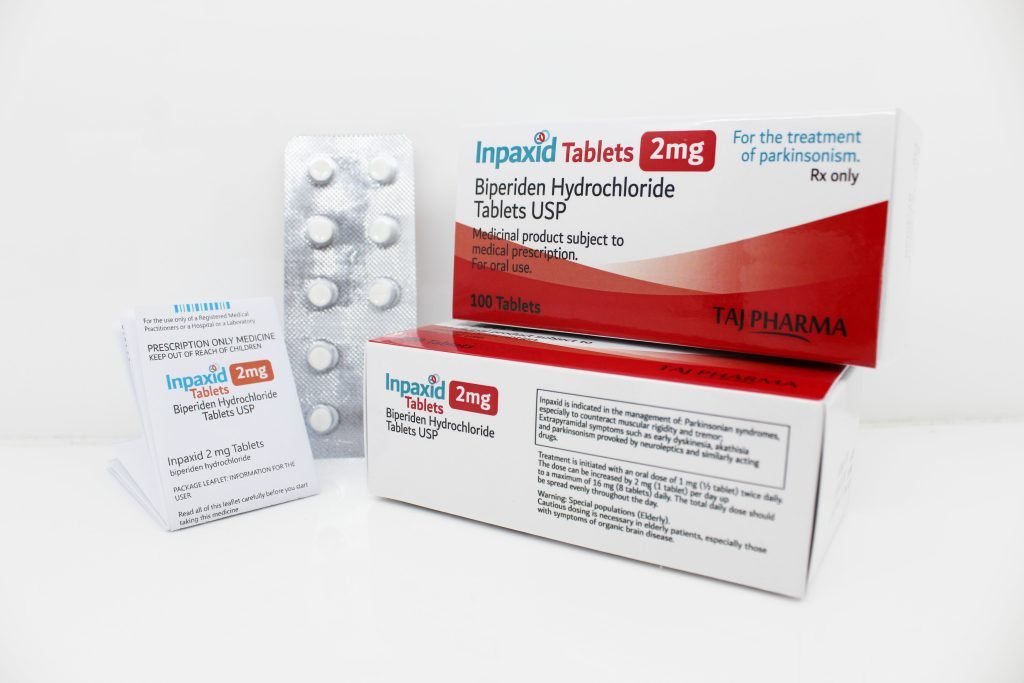 Biperiden Hydrochloride USP 2mg Tablets Exporter India