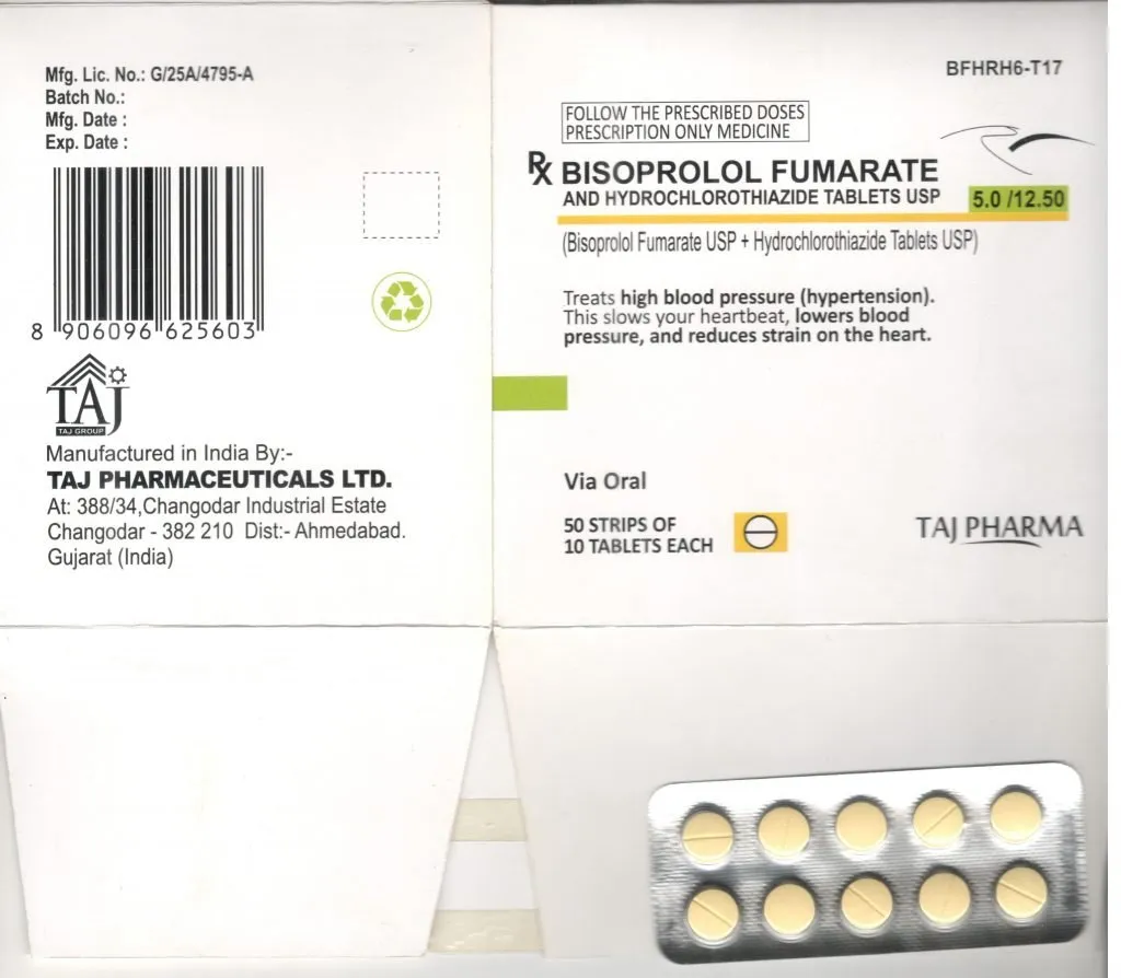 Bisoprolol Fumarate and Hydrochlorothiazide (Tablet, Film Coated)