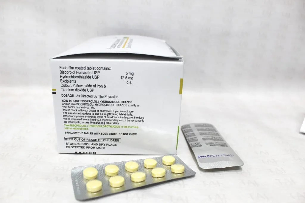 Bisoprolol Hydrochlorthiazide Tablets - 5 mg-12.5 mg Taj Pharma