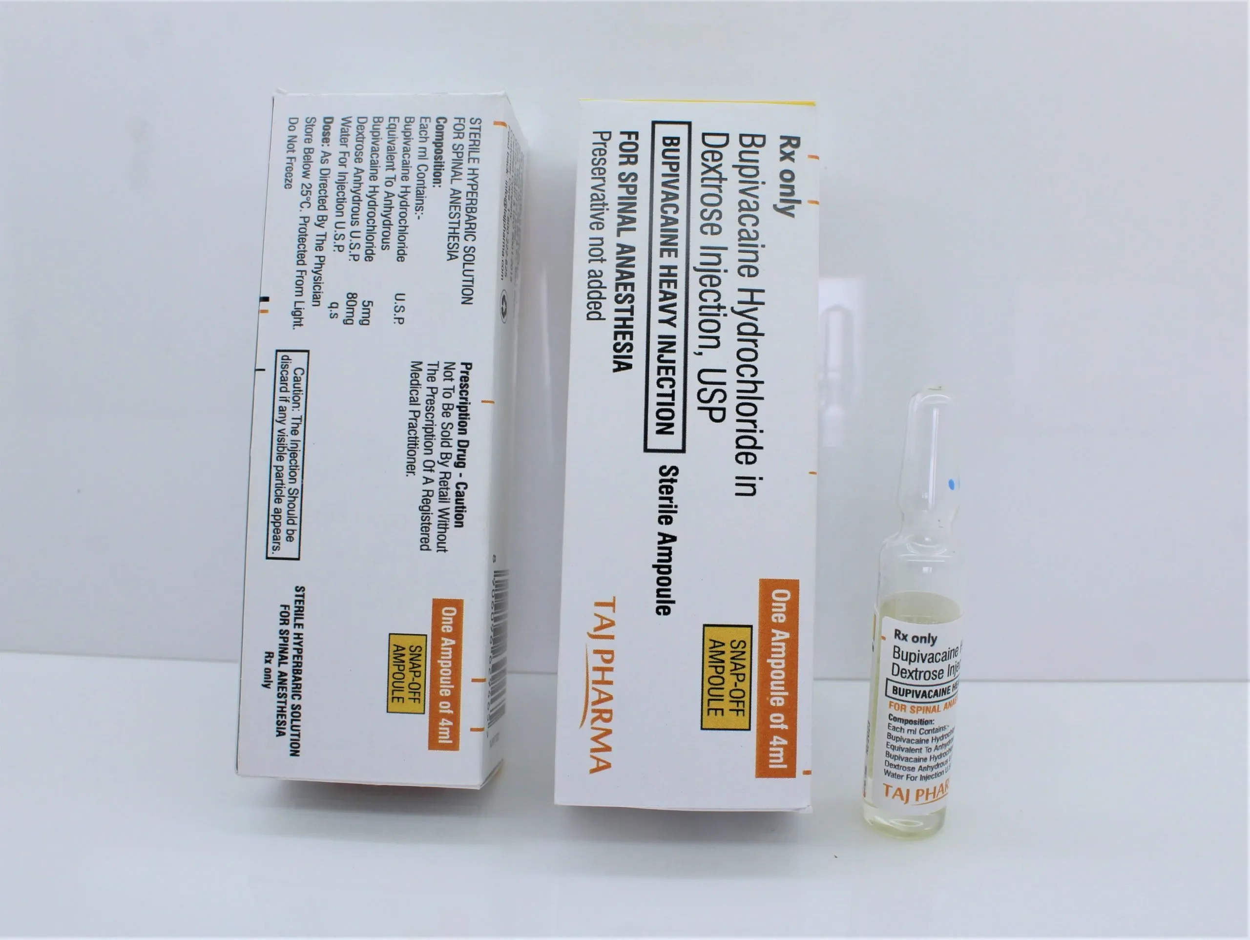 Bupivacaine Hydrochloride with Dextrose Injection USP 0.5%
