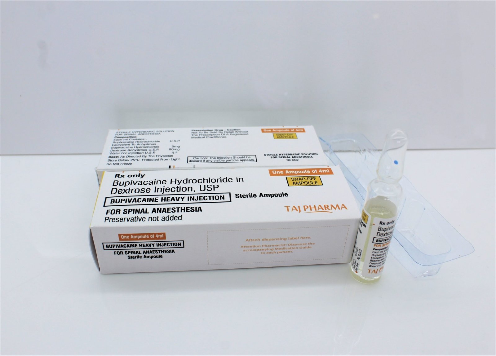 Bupivacaine Hydrochloride with Dextrose Injection USP 0.5%
