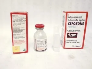 Taj Pharmaceuticals manufacturer of Cefoperazone Sodium and Sulbactam Sodium for Injection (Cefozone Forte) 1g, Cefoperazone Sodium and Sulbactam Sodium for Injection (Cefozone Forte) 1g manufacturer in India Taj Pharma India, India based manufacturing company of Cefoperazone Sodium and Sulbactam Sodium for Injection (Cefozone Forte) 1g