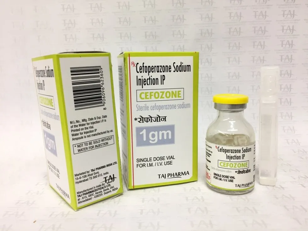 CEFOPERAZONE SODIUM INJECTION IP (CEFOZONE-1GM) Taj Pharma