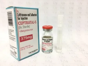 Taj Pharmaceuticals manufacturer of Ceftriaxone Sodium and Sulbactam Sodium USP For Injection 750mg (Ceptrataj-S), Ceftriaxone Sodium and Sulbactam Sodium USP For Injection 750mg (Ceptrataj-S) manufacturer in India Taj Pharma India, India based manufacturing company of Ceftriaxone Sodium and Sulbactam Sodium USP For Injection 750mg (Ceptrataj-S)