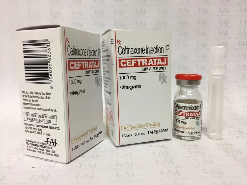 CEFTRIAXONE INJECTION IP (CEFTRATAJ 1000MG)