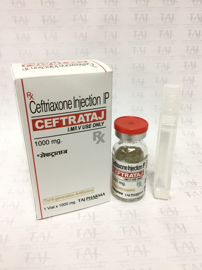 CEFTRIAXONE INJECTION IP (CEFTRATAJ 1000MG) TAJ-PHARMA