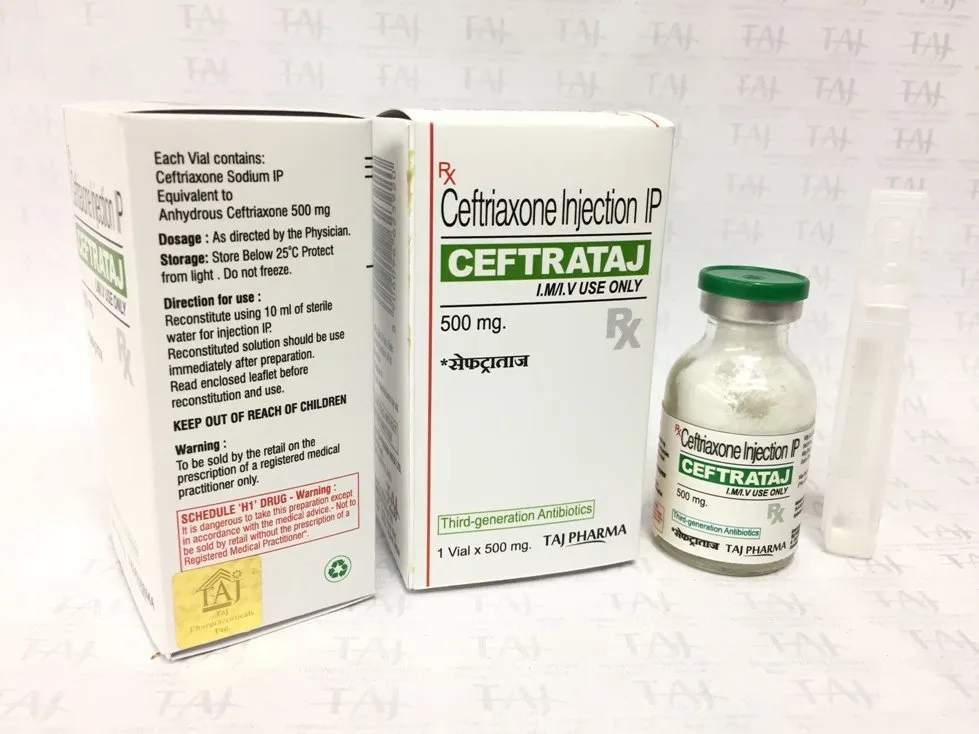 CEFTRIAXONE INJECTION IP (CEFTRATAJ 500MG)