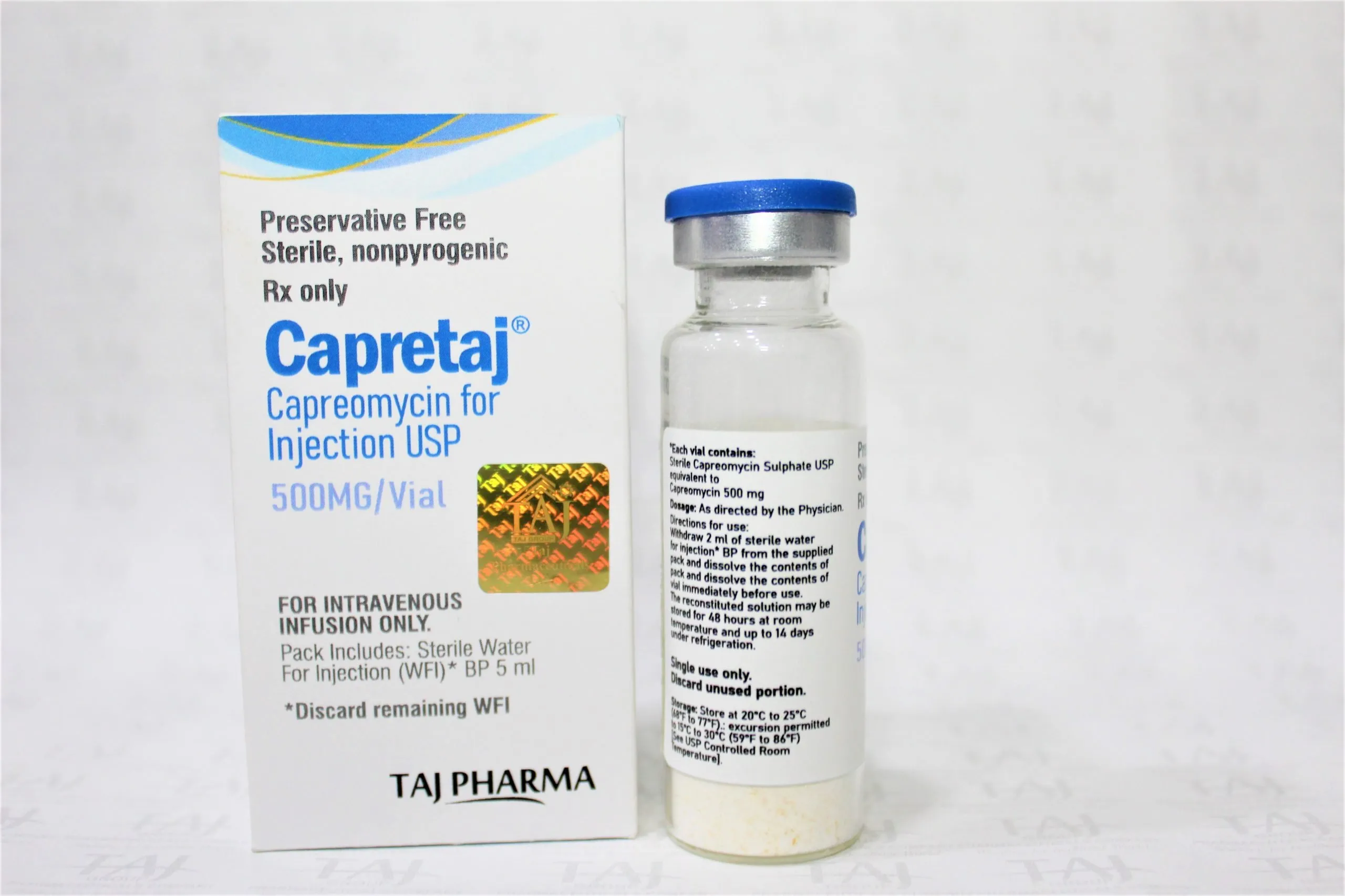 Capreomycin Injection 500mg Manufacturers PAN India & Suppliers in India