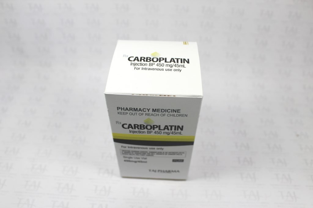 Carboplatin Injection 450mg/45ml Taj Pharmaceuticals Mumbai Cytotoxic Drugs Side Effects Dosage Contraindications Uses