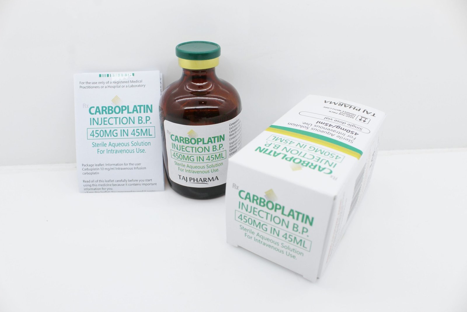 Carboplatin Injection 450mg/45ml Best Price in Mumbai Maharashtra Taj Pharma