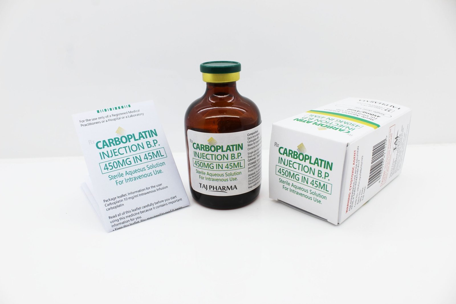 Carboplatin Injection 450mg/45ml Manufacturers Suppliers Exporters in India