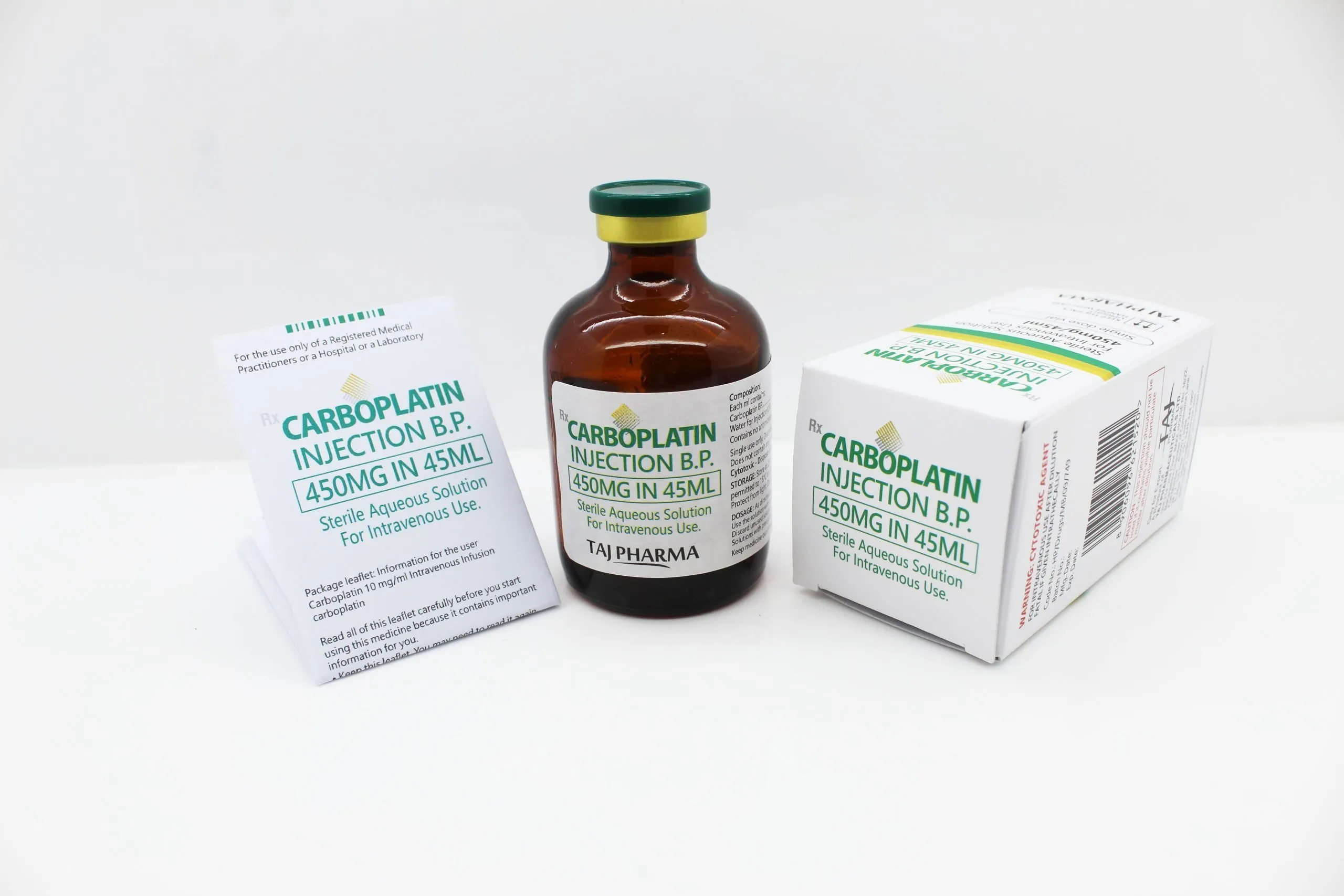 Carboplatin Injection 450mg/45ml Manufacturers Suppliers Exporters in India