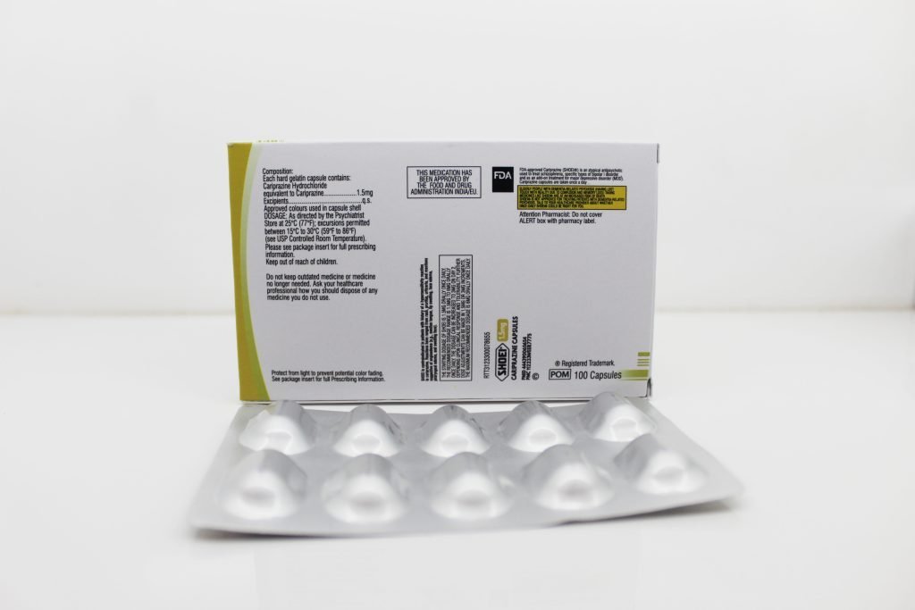 Cariprazine Capsules 1.5mg Manufacturer Supplier and PCD Pharma Franchise