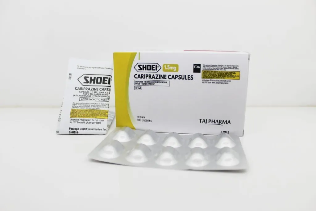 Cariprazine Capsules 1.5mg Manufacturers India & Pioneer Exporters
