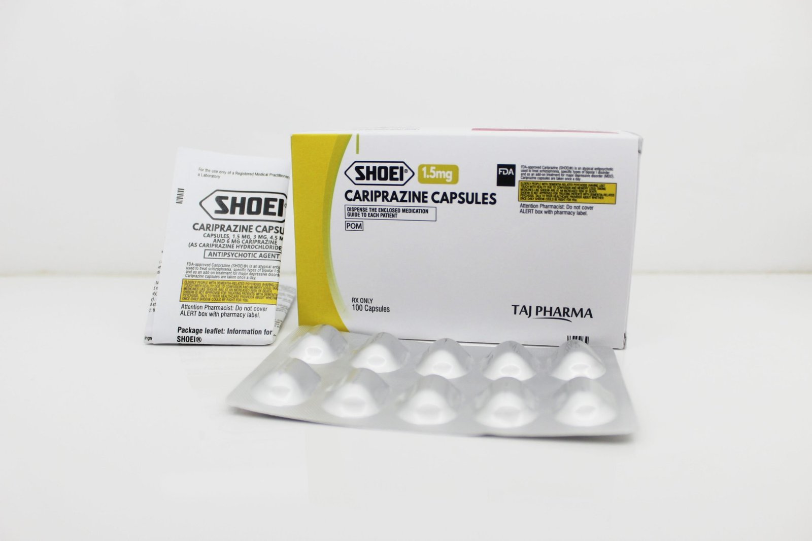 Cariprazine Capsules 1.5mg Manufacturers India & Pioneer Exporters