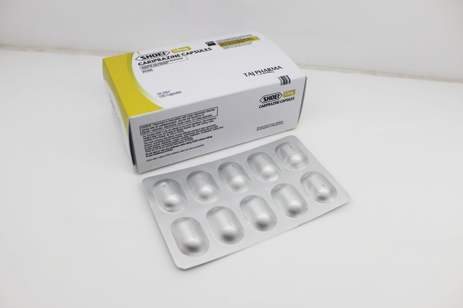 Cariprazine Capsules 1.5mg Manufacturers India, Suppliers