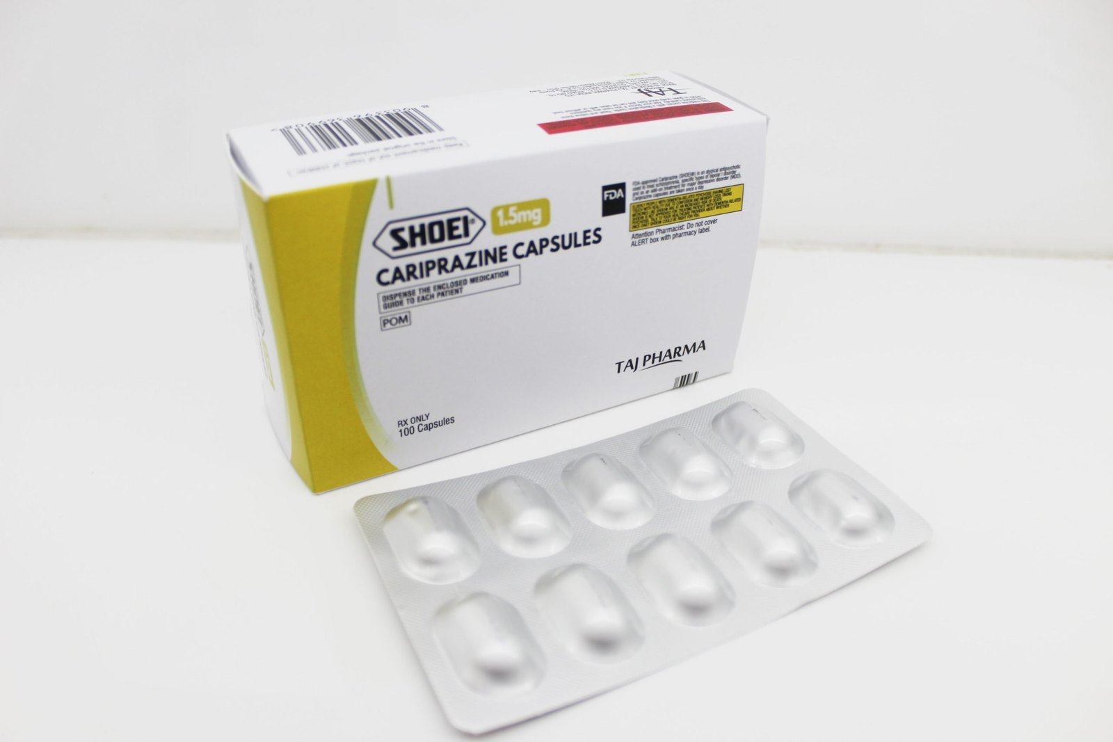 Cariprazine Capsules 1.5mg Manufacturers PAN India, Suppliers