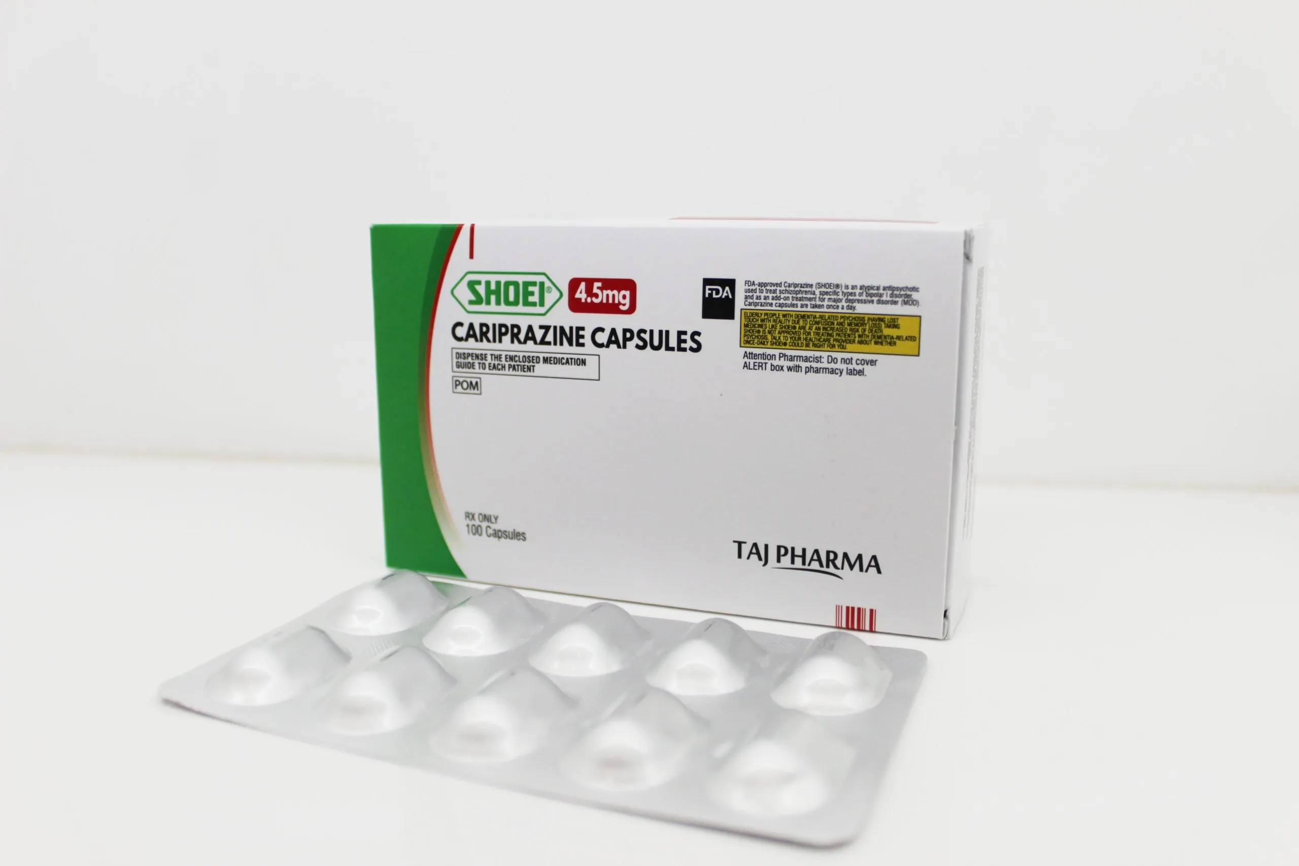 Cariprazine Capsules 4.5mg Manufacturer Supplier and PCD Pharma Franchise