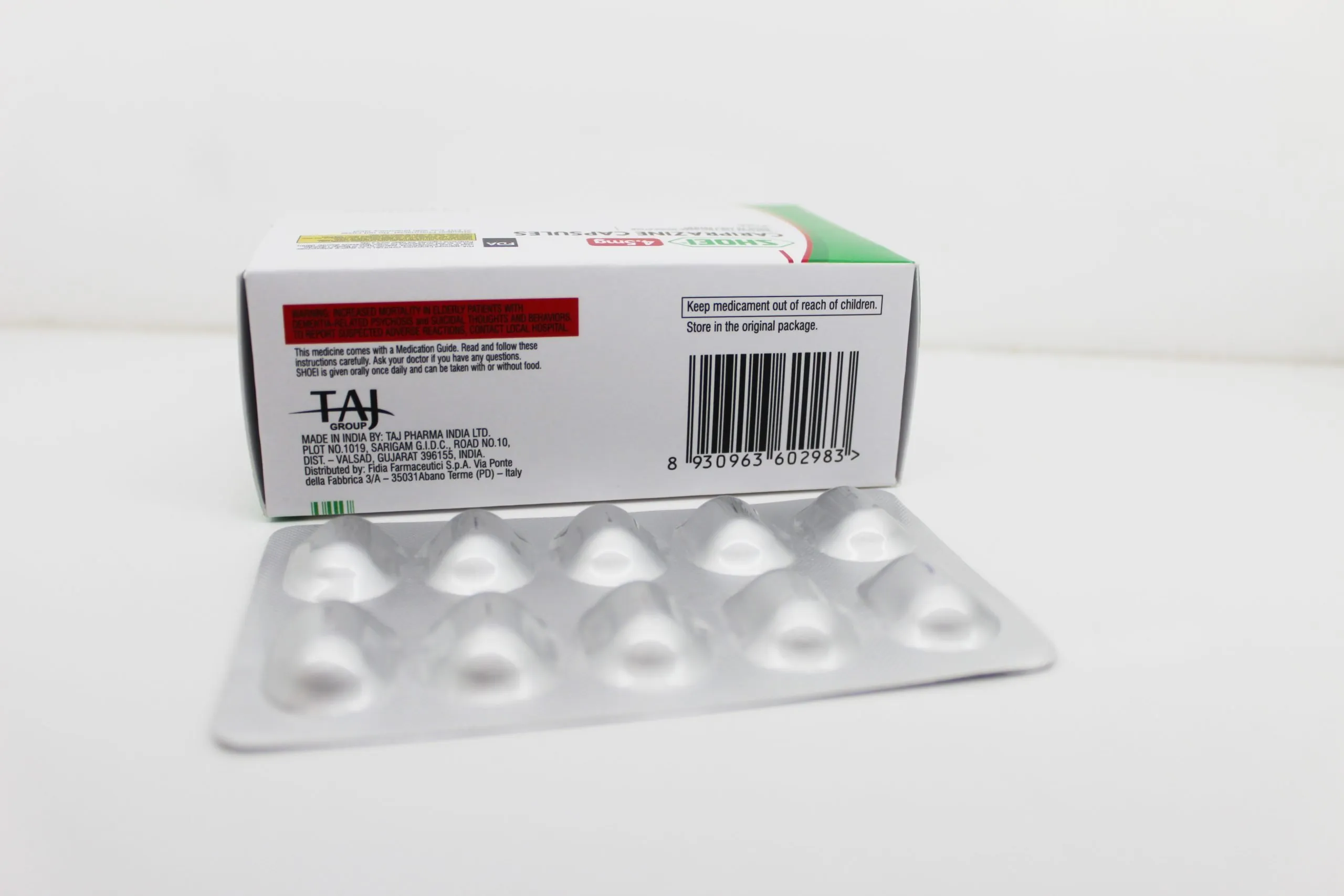 Cariprazine Capsules 4.5mg Manufacturer & Supplier