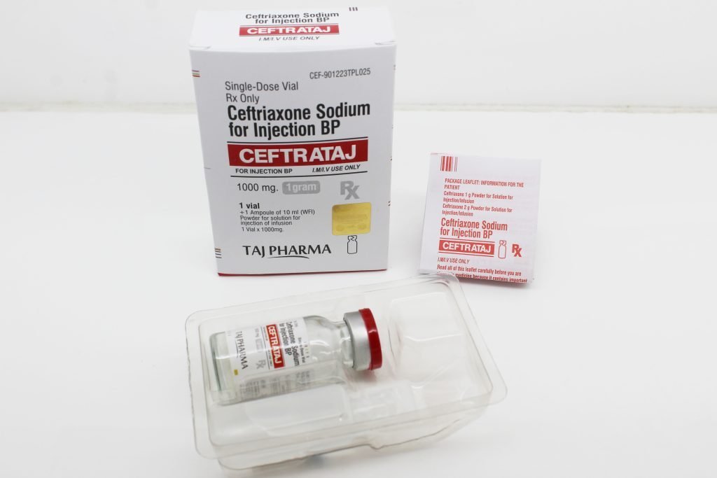 Ceftriaxone 1000mg Injection (CEFTRATAJ) Manufacturer from Mumbai
