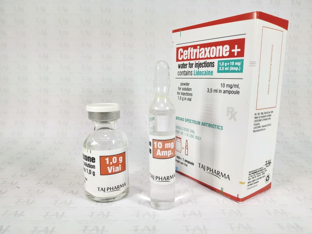 Ceftriaxone 250mg, 500mg and 1g powder for solution for ...... Lidocaine Hydrochloride BP solution (for deep intramuscular injection only)