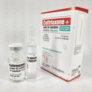 Taj Pharmaceuticals, one of the leading Ceftriaxone Sodium + Lidocaine Powder for Injection 1g manufacturers in India brings the best-quality products. Taj Pharmaceuticals company carries the rich experience in the niche manufacturing of Ceftriaxone Sodium + Lidocaine Powder for Injection. Taj Pharmaceuticals is reputed manufacturer and Ceftriaxone Sodium + Lidocaine Powder for Injection 1g suppliers in India prefer Taj Pharmaceuticals due to the reliability and purity of products. Taj Pharmaceuticals, the well-known Ceftriaxone Sodium + Lidocaine API manufacturer in India gives the assurance of high-quality and purity. The stringent quality-control ensures that every batch of the drug brings a consistent standard. As Ceftriaxone Sodium + Lidocaine Powder for Injection 1g exporters Ceftriaxone 1g Powder for solution for injection 3.5ml of 1% Lidocaine Injection BP Ceftriaxone with Lidocaine uses, side effects and safety, interactions, pictures, warnings