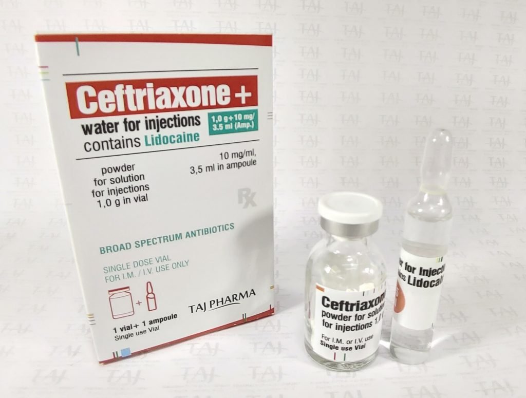 Ceftriaxone + Lidocaine | Лекхим Ceftriaxone for Injection USP, 250 mg, 500 mg, 1 g and 2 g