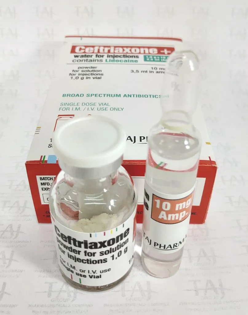 Ceftriaxone Sodium + Lidocaine