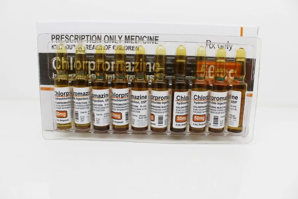 Chlorpromazine Hydrochloride Injection USP 50mg/2ml Manufacturer Supplier