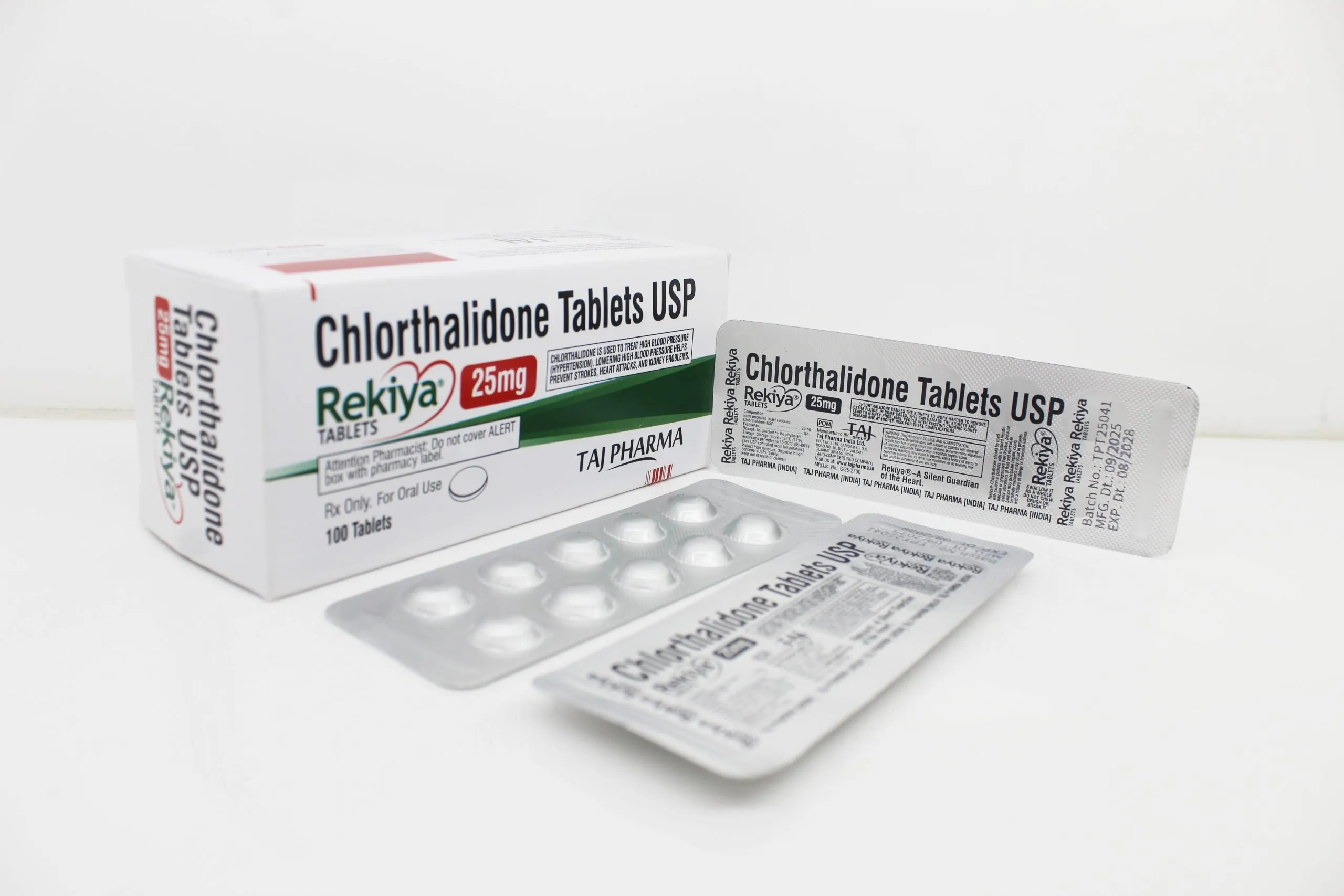 Chlorthalidone 25mg Tablets Suppliers in India