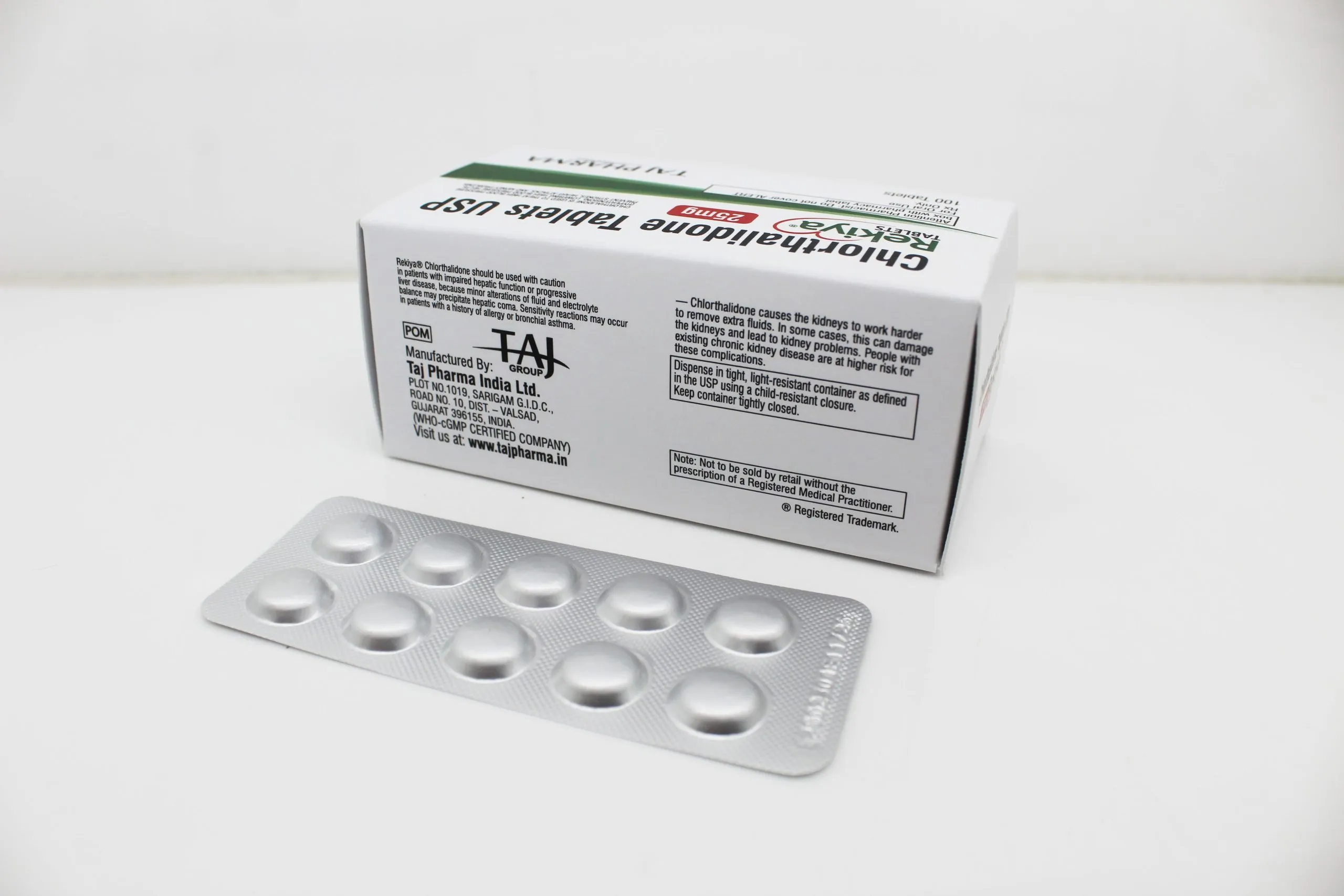 Chlorthalidone Tablets 25mg Manufacturer & Supplier