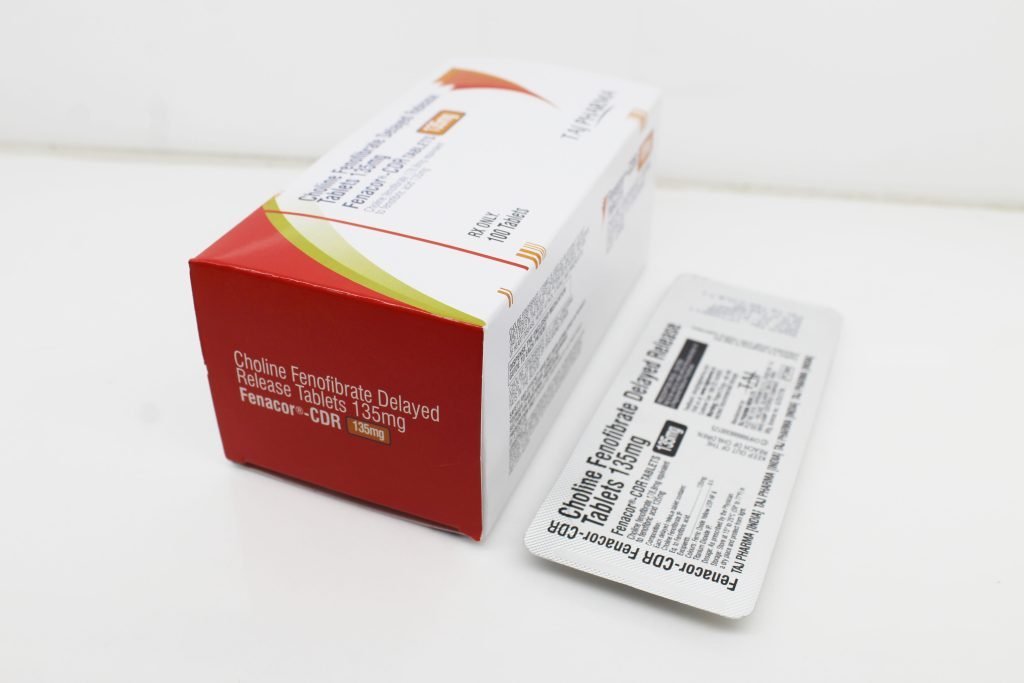 Choline Fenofibrate Delayed Release Tablets 135mg Manufacturers PAN India, Suppliers
