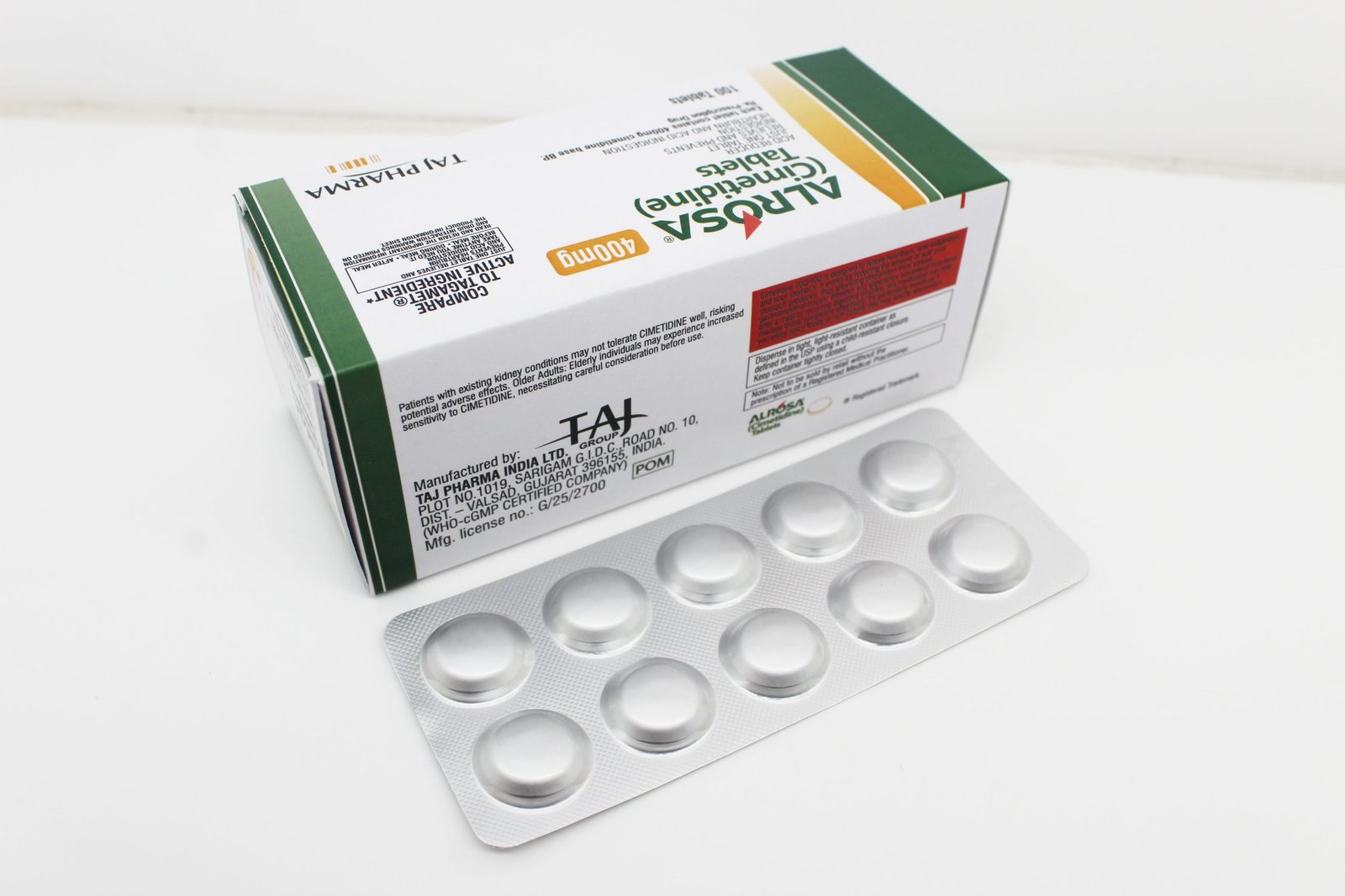 Cimetidine Tablets 400mg, Suppliers, Exporters in India