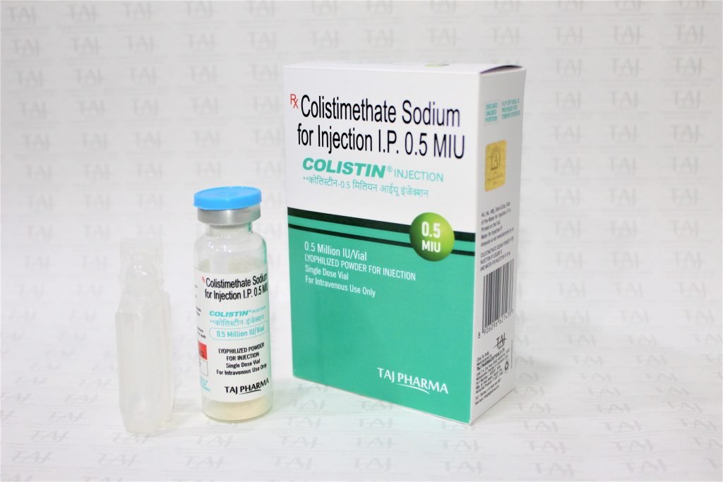 Colistimethate Sodium for Injection IP 0.5MIU WHO GMP Certified