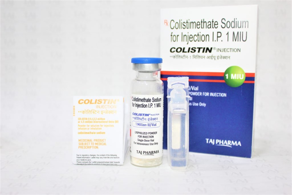 Colistimethate Sodium for Injection IP 1MIU Exporters in India