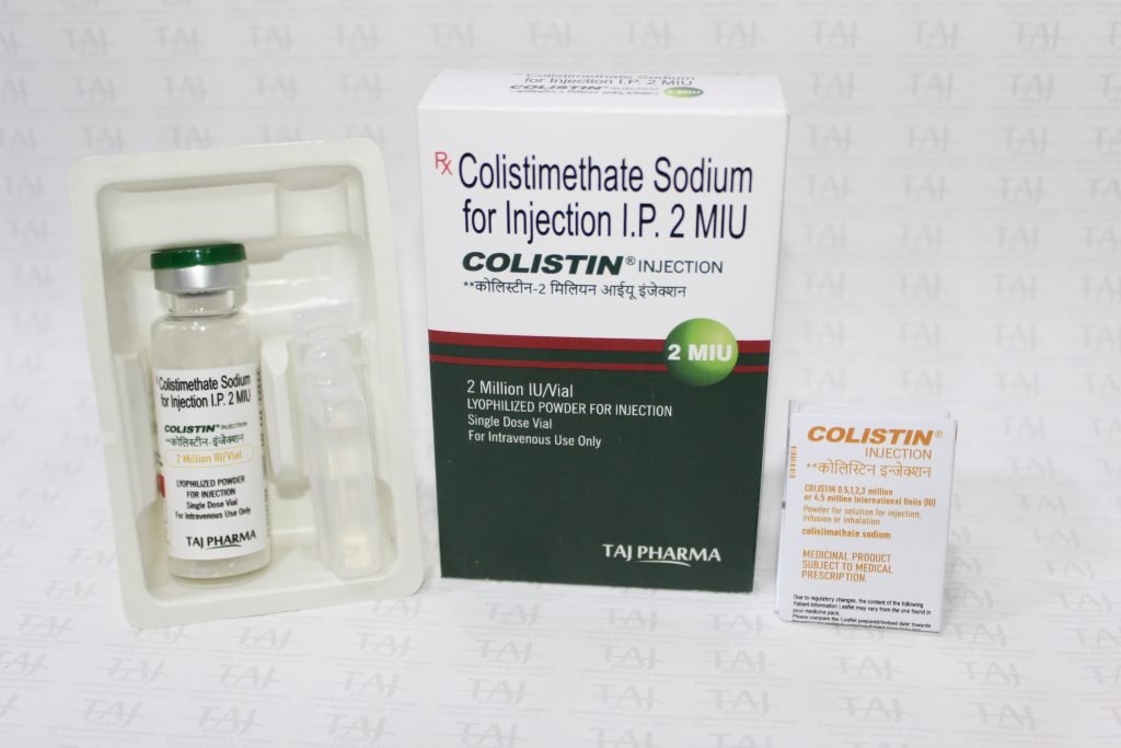 Colistimethate Sodium for Injection IP 2MIU Manufacturer Exporter Supplier in Mumbai India