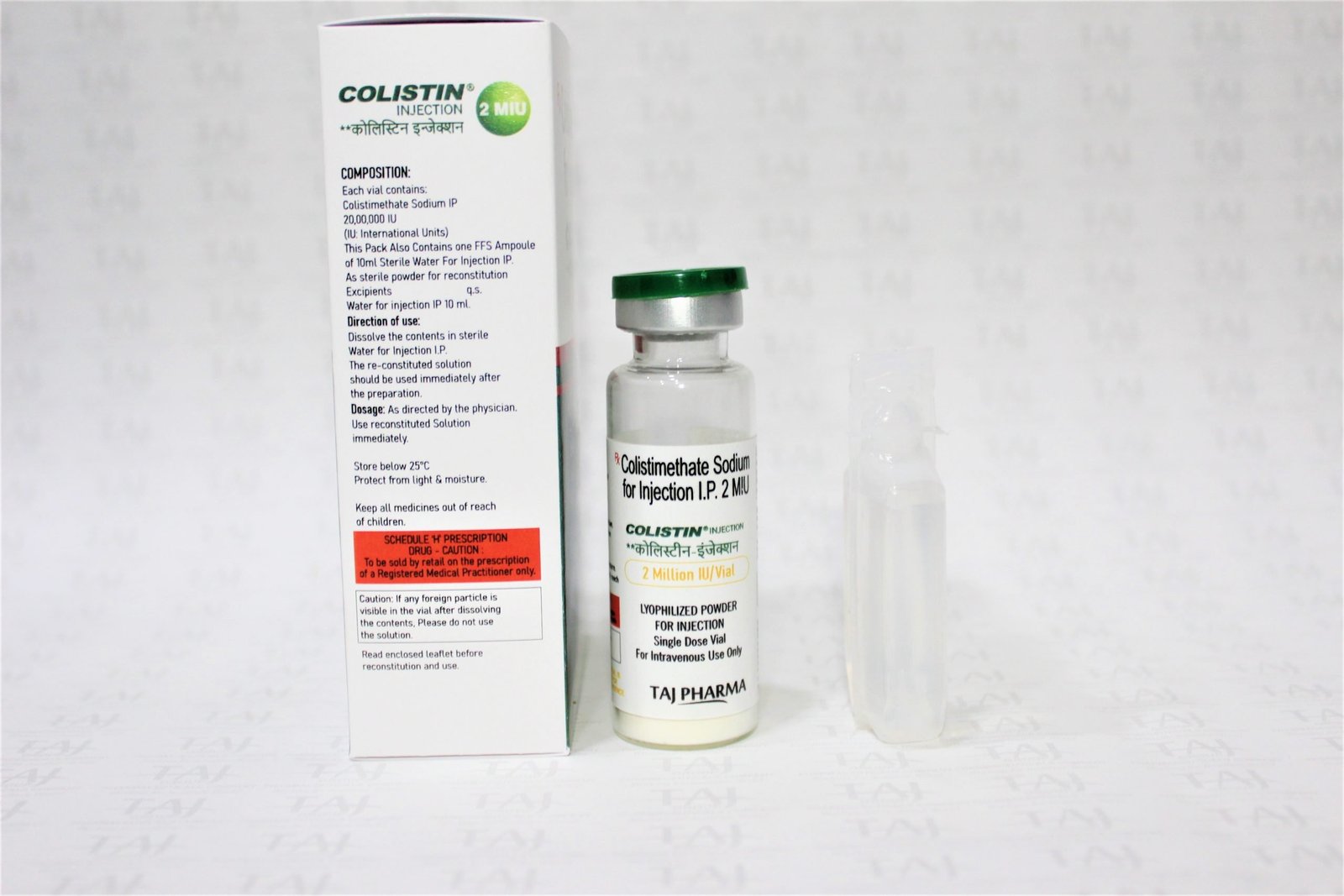 Colistimethate Sodium for Injection IP 2MIU Best Quality Products