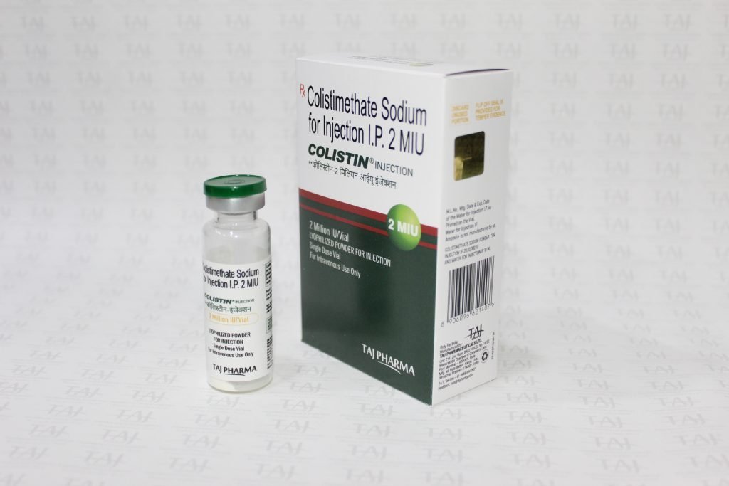 Colistimethate Sodium for Injection IP 2MIU Manufacturer in Mumbai