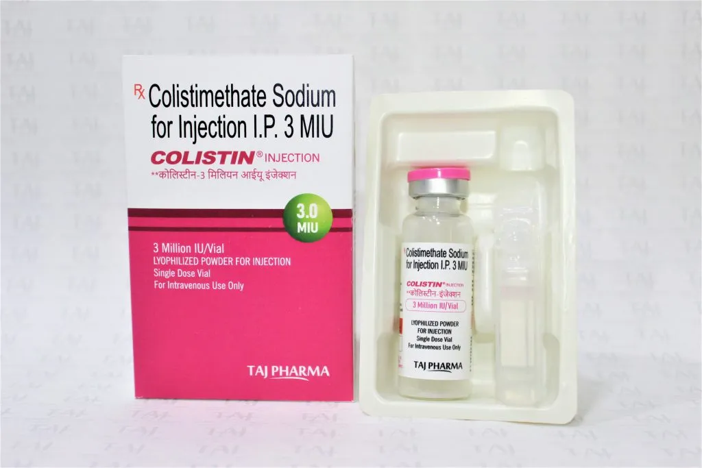 Colistimethate Sodium for Injection IP 3MIU Manufacturers