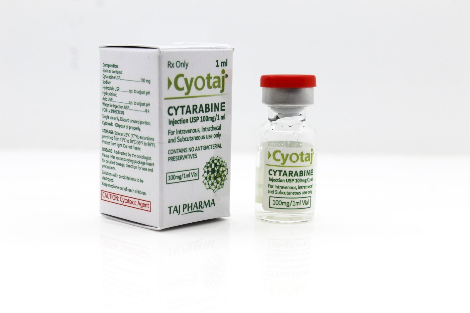 Cytarabine Injection USP 100mg/1ml Manufacturers Suppliers Exporters in India