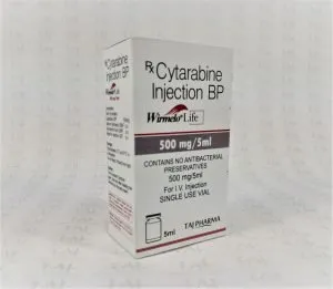 Taj Pharma is WHO-GMP Certified Pharmaceutical Wholesaler of Cytarabine Injection 500mg/5ml, Cytarabine Injection 500mg/5ml Supplier, Cytarabine Injection 500mg/5ml Exporters from India. Taj Pharma holds excellent record in manufacturing of Cytarabine Injection 500mg/5ml from India.