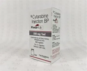 Cytarabine Injection 500mg/5ml manufacturers & Cytarabine Injection 500mg/5ml suppliers in India. Cytarabine Injection 500mg/5ml manufacturer in India gives the assurance of high-quality and purity. The company carries the rich experience in manufacturing of Cytarabine Injection 500mg/5ml. Taj Pharmaceuticals is reputed manufacturer and Cytarabine Injection 500mg/5ml suppliers from India. Get contact for Cytarabine Injection 500mg/5ml manufacturing companies from India.