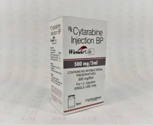 Cytarabine Injection 500mg/5ml Manufacturer in India gives the assurance of high-quality and purity. The company carries the rich experience in the niche manufacturing of Cytarabine Injection 500mg/5ml. Taj Pharmaceuticals is reputed manufacturer and Cytarabine Injection 500mg/5ml suppliers in India.