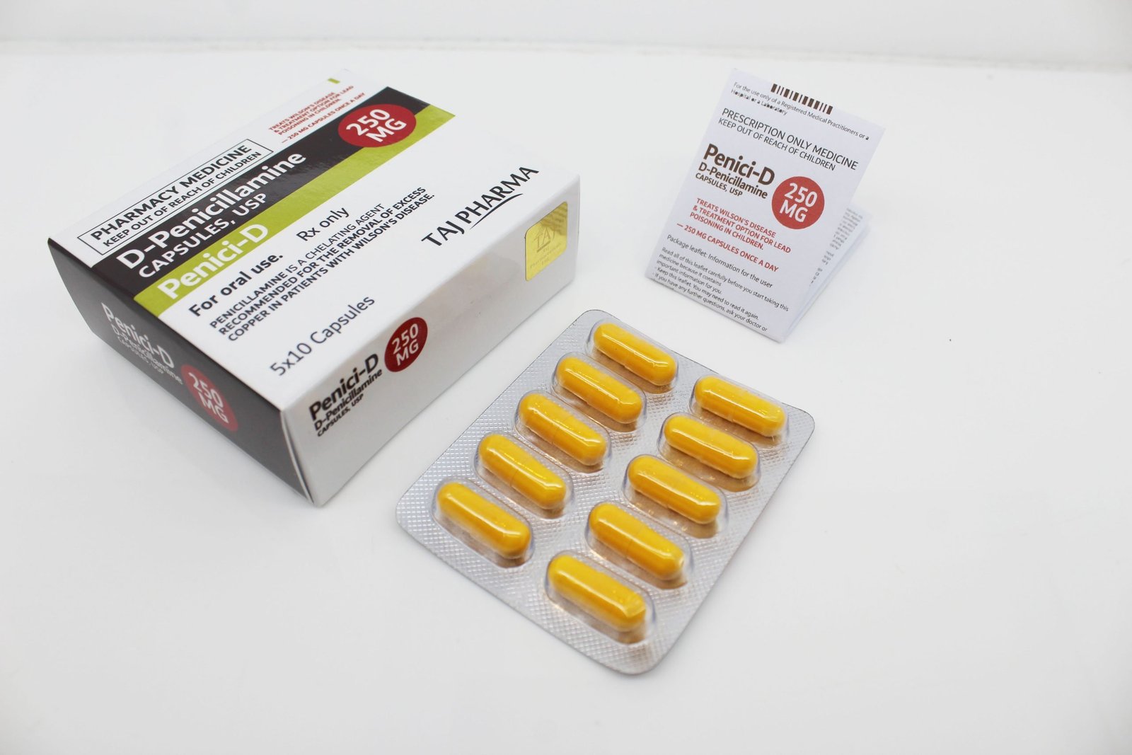 D-Penicillamine 250mg Capsules Distributor in India