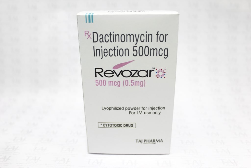 Dactinomycin Injection 500mcg Taj Pharma Mumbai Cytotoxic Drugs Side effects Uses Dosage Contraindications