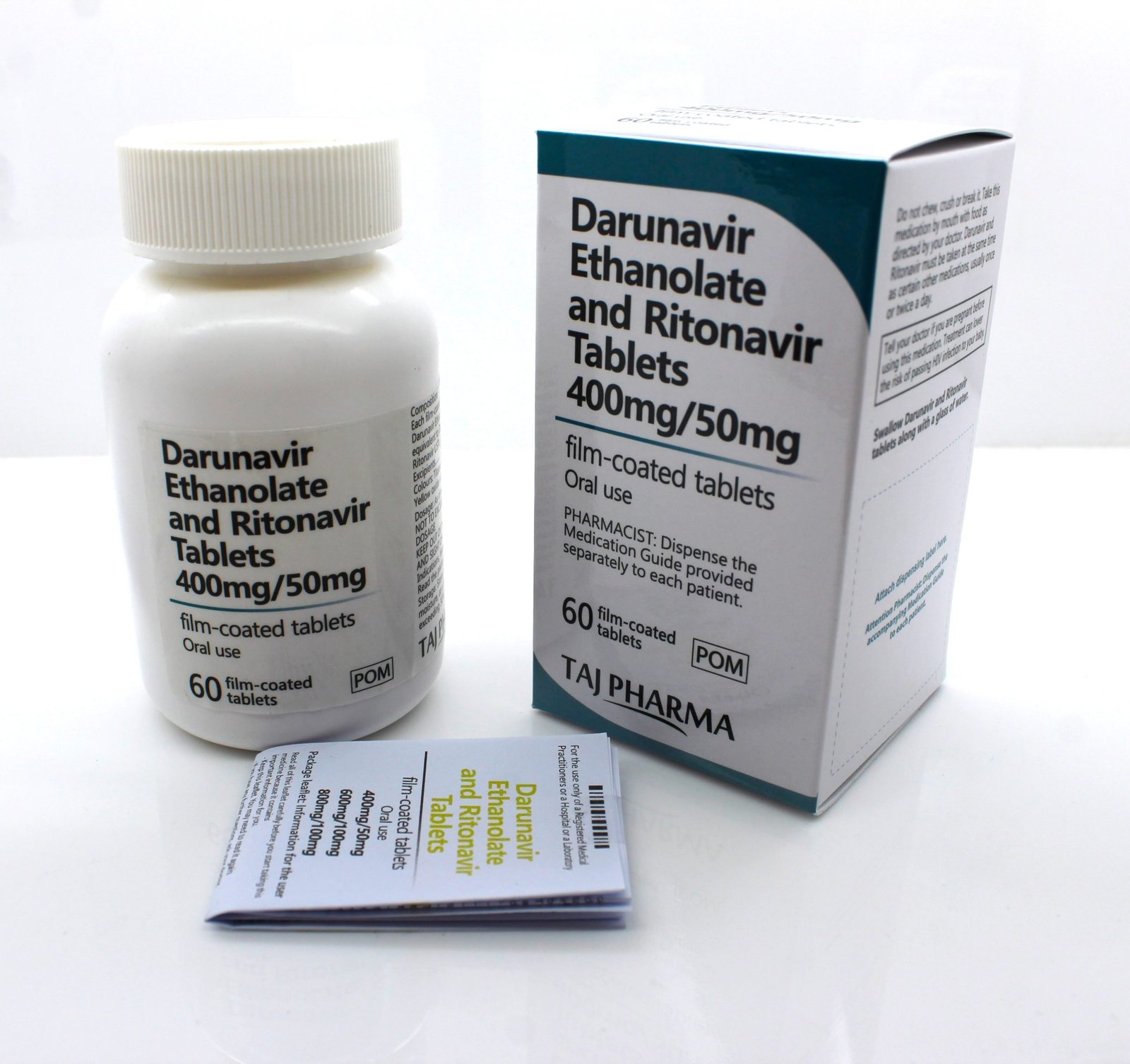 Taj Pharma India is one of the renowned prominent Manufacturer and Supplier of Darunavir Ethanolate & Ritonavir Tablet (400mg+50mg); We follow ICH norms for quality standards of Darunavir & Ritonavir Tablet best through effective application of modern machinery based in Vapi, Gujarat, India