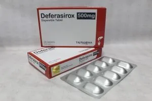 Deferasirox Dispersible Tablets 500mg Taj Pharmaceuticals Deferasirox Dispersible Tablets 500mg Taj Pharmaceuticals, Mumbai India Blood Product, Chelator.
