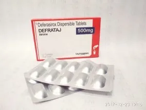 Taj Pharmaceuticals, one of the leading Deferasirox Dispersible Tablets 500mg manufacturers in India