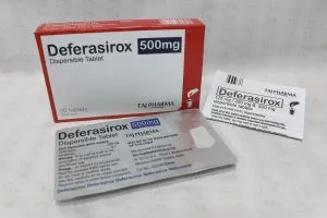 Deferasirox Tablets 500mg Deferasirox Dispersible Tablets 500mg Taj Pharmaceuticals, Mumbai India Blood Product, Chelator.